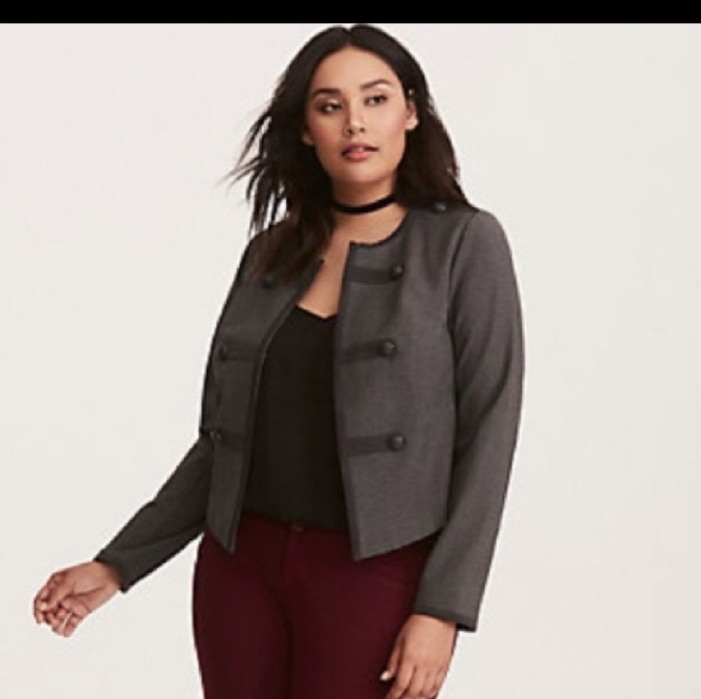 Torrid fitted military jacket size 1X